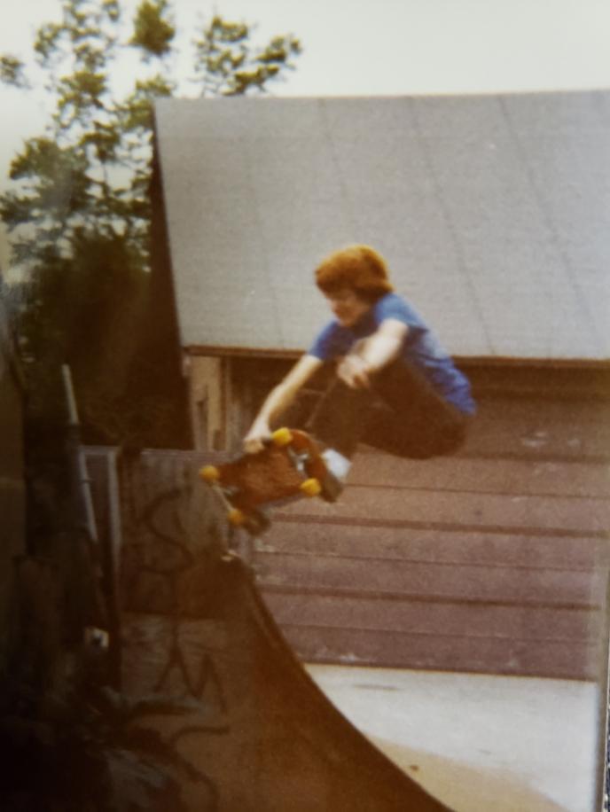 Jay off the 1/4 pipe