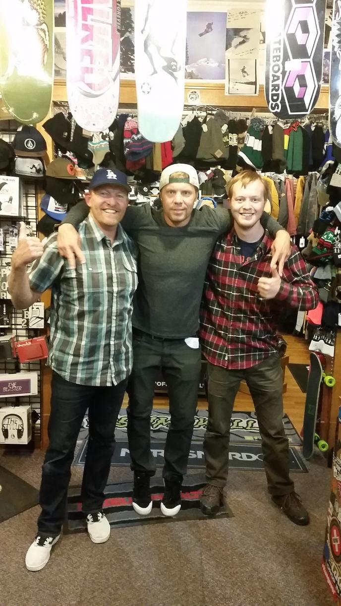 Hanging at the shop.