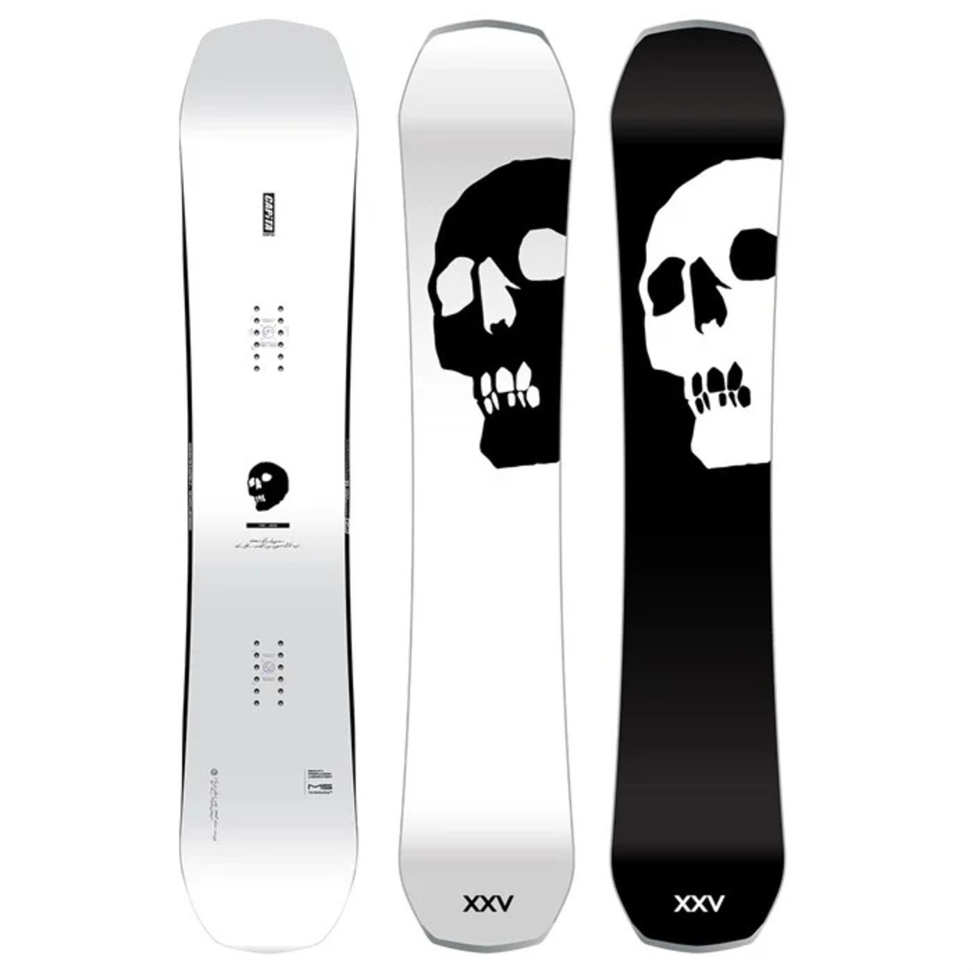 black snowboard of death